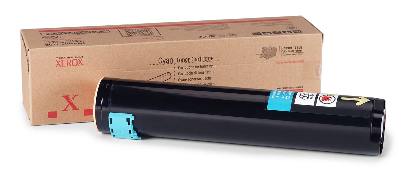 Xerox Phaser 7750, 7760 Cyan Toner Cartridge - 22.000 Pages - 106R00653