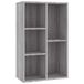 vidaXL Boekenkast/dressoir - 50x25x80 cm - Bewerkt Hout - Sonoma Grijs
