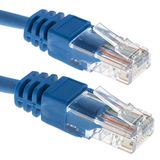 RS PRO Ethernetkabel Cat.5e, 25m, blauwe patchkabel, A RJ45 U/UTP stekker, B RJ45, LSZH