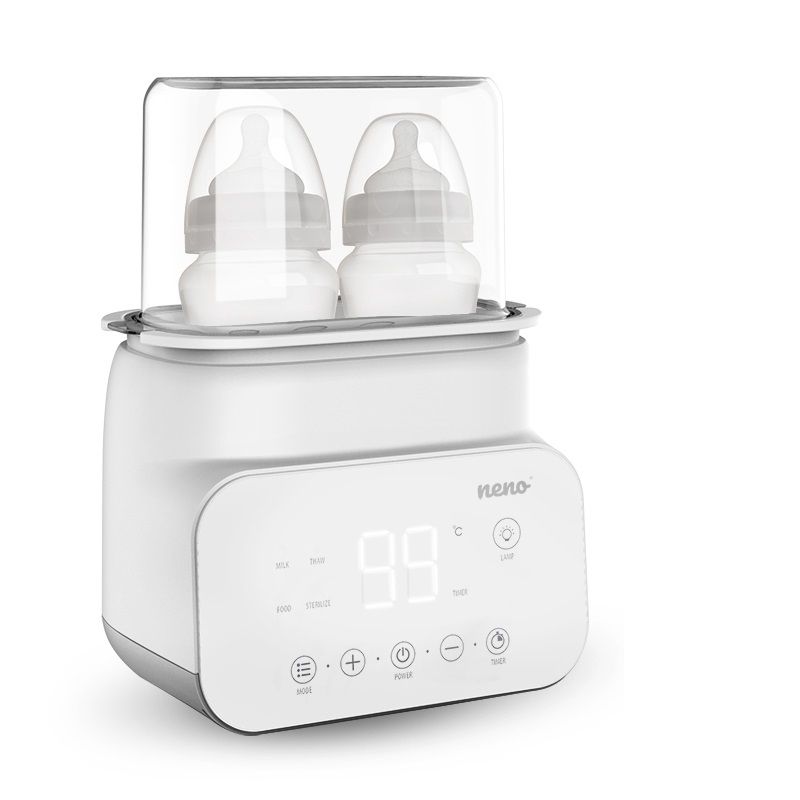 Neno Vita Elektrische sterilisator - Wit - LCD - 10 min - 2 flessen