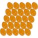 Hobby knutsel eieren - 25x - 6 cm - orange - kunststof - decoratie paaseieren