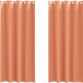 vidaXL Blackout Gordijnen met Ringen 2 st Terracotta 225 x 140 cm