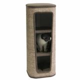 Nobby Krabton CAPTA III bruin linnenlook 38 x 38 x 98 cm