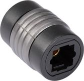 S-Conn Optische Toslink Koppelstuk - Toslink (v) - Toslink (v) - Zwart