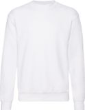 Fruit Of The Loom Heren Set-In Belcoro® garen Sweatshirt (Wit)