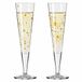 Ritzenhoff Champagne Glazen - Hartjes Design Goud - 2 Stuks - Kristalglas - 205 ml