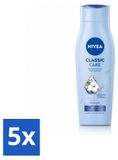 NIVEA 5 flacons de shampooing Classic Care - 250 ml - Pack économique - 5 pièces