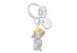 METALMORPHOSE Sleutelhanger met sterrenbeeld Waterman – sterrenbeeld Waterman – cadeau voor heren, dames en kinderen, Zilver, Eén maat
