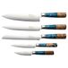 Katana Saya Elements 6-delige messenblokset Oceaanblauw