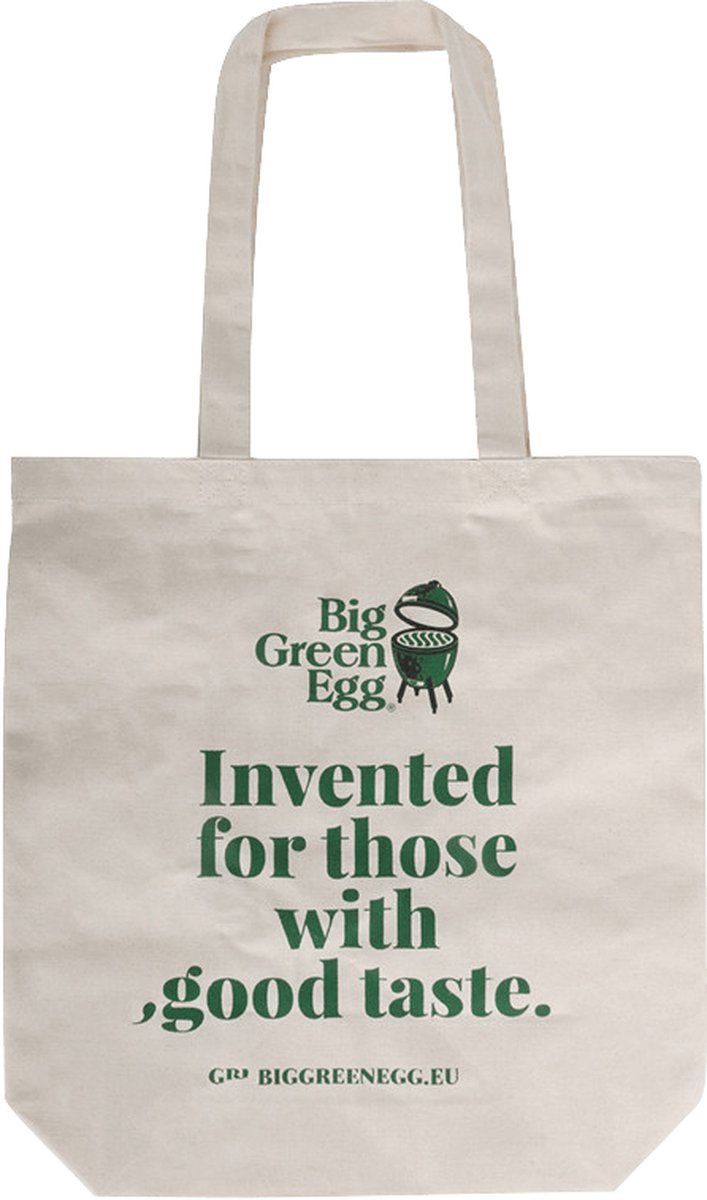 Big Green Egg Canvas Shopper Bag - Tote Bag - 100% Organic Cotton - BBQ