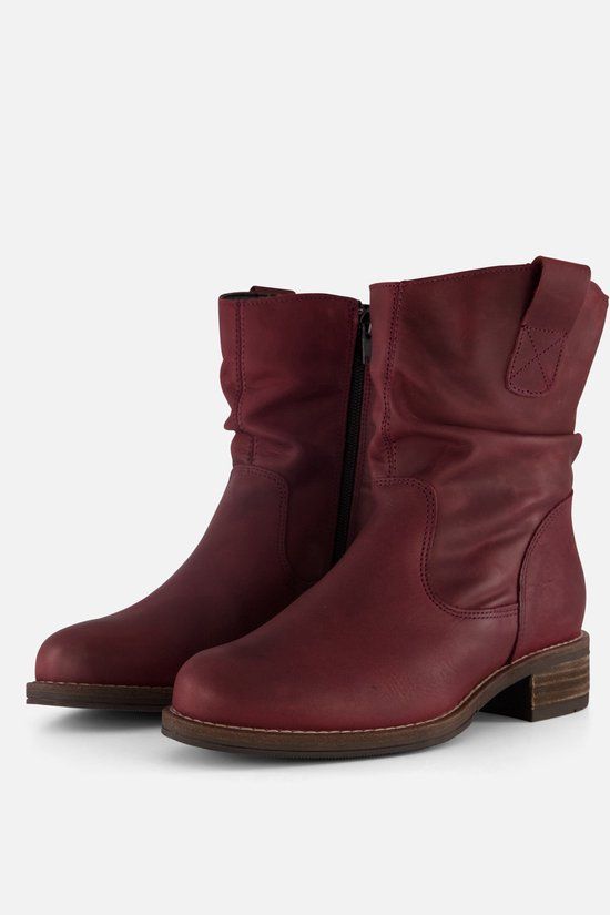 Cellini Enkellaarsjes rood Nubuck - Maat 42