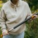 FISKARS ONECLICK Manche télescopique en aluminium, taille M (119 cm - 174 cm)