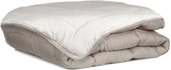 Calgary Zelesta Taupe & Linnen Eenpersoons Dekbed 140x200cm