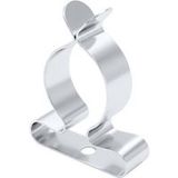 TRU COMPONENTS Pince de retenue de câble CEM Ø max. des bornes 22 mm Epaisseur de plaque (maxi) 0.5 mm Acier à ressort, zingué argent 1 pc(s)