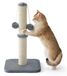 Poteau griffoir - Chat d'intérieur - 30 x 30 x 57 cm - Sisal - Gris