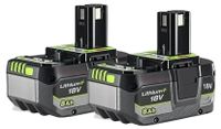 Batterie lithium-ion, 8000 mAh, compatible avec outils 18V, 2 pièces