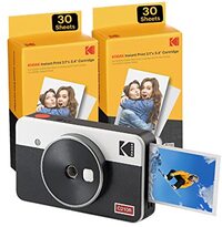 Kodak Mini-Shot 2 retro camera en draagbare fotoprinter (Camera + 68 Vel, Wit)