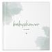 Fyllbooks - Babyshower Invulboek - Gastenboek Babyshower - Watercolour Groen - Geschikt voor: 20 Gasten