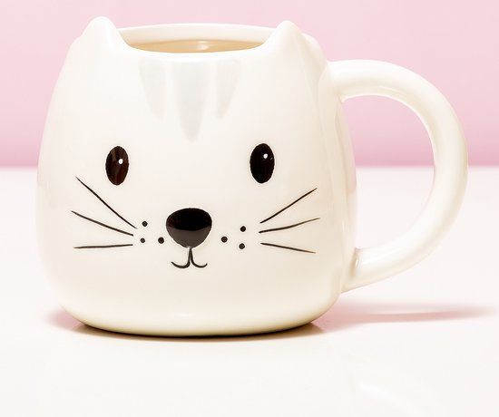 Balvi Kitty Mok - 400 ml - Wit Keramiek