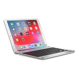 BRYDGE 10.5, hoogwaardig bluetooth-toetsenbord van aluminium, Duitse lay-out QWERTZ, voor de iPad Pro 10.5 en iPad Air 10.5 (3e generatie), zilver