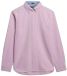 Superdry Preppy Oxford Overhemd met Lange Mouwen Heren Roze Chambray Katoen Maat S