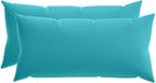 vidaXL Kussen - Turquoise - Polyester - 2 stuks