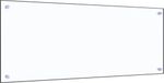 vidaXL - Spatscherm - keuken - 100x40 cm - gehard glas - transparant