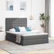Maison Exclusive - Lit coffre avec matelas, couleur gris foncé, 140 x 200 cm, revêtement en tissu