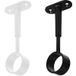 Gedotec Support de tube d'armoire ROUND en acier pour tubes ronds Ø 25 mm, ouvert, blanc