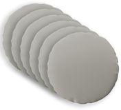 vidaXL - Kussensloop - 6 stuks - HEERLEN - Grijs - Ø 60 cm - Polyester