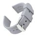Archer Watch Straps - Vervangende Quick Release Horlogebanden van Zacht Siliconen Rubber voor Dames en Heren (Platina Grijs, 22mm)