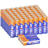 PKCELL AA-batterijen, 1,5 V, LR6, alkalinebatterijen, 60 stuks