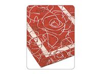 BIANCHERIAWEB Camelia By Suardi velours tapijt, antislip, 140 x 195 cm, rev rood