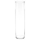 Atmosphera Vaas, Cilindervormig, Transparant, Glas, H60 cm