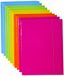 Cartelle Icecat Cartelle met elastiek, verschillende kleuren, 50 stuks, lichtblauw, oranje, fuchsia-gial, 50 stuks