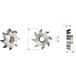 Mobiltecnica Mtecf039.6 - Fraises Bordeuses En Diamant Pour Chanfreinage Raccord Hsk