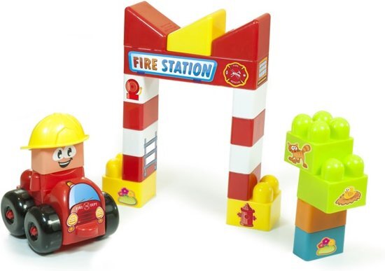 Miniland Educational Miniland - Brandweer Blokken set - Voor kinderen vanaf 18 maanden