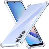 Phonillico® Hoesje voor Samsung Galaxy A34 5G - Schokbestendig Beschermend Zacht TPU Transparant