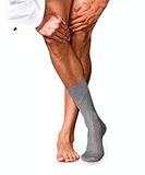 FALKE No. 10 Pure Fil d´Écosse katoenen sokken heren grijs - maat 39-40