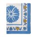 Pick a Poppy Suzani nappe Bleu, 250x150 cm