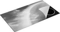Chefcare Inductie Beschermer Regenboog - Zwart Wit - 95x55 cm - Inductie Mat
