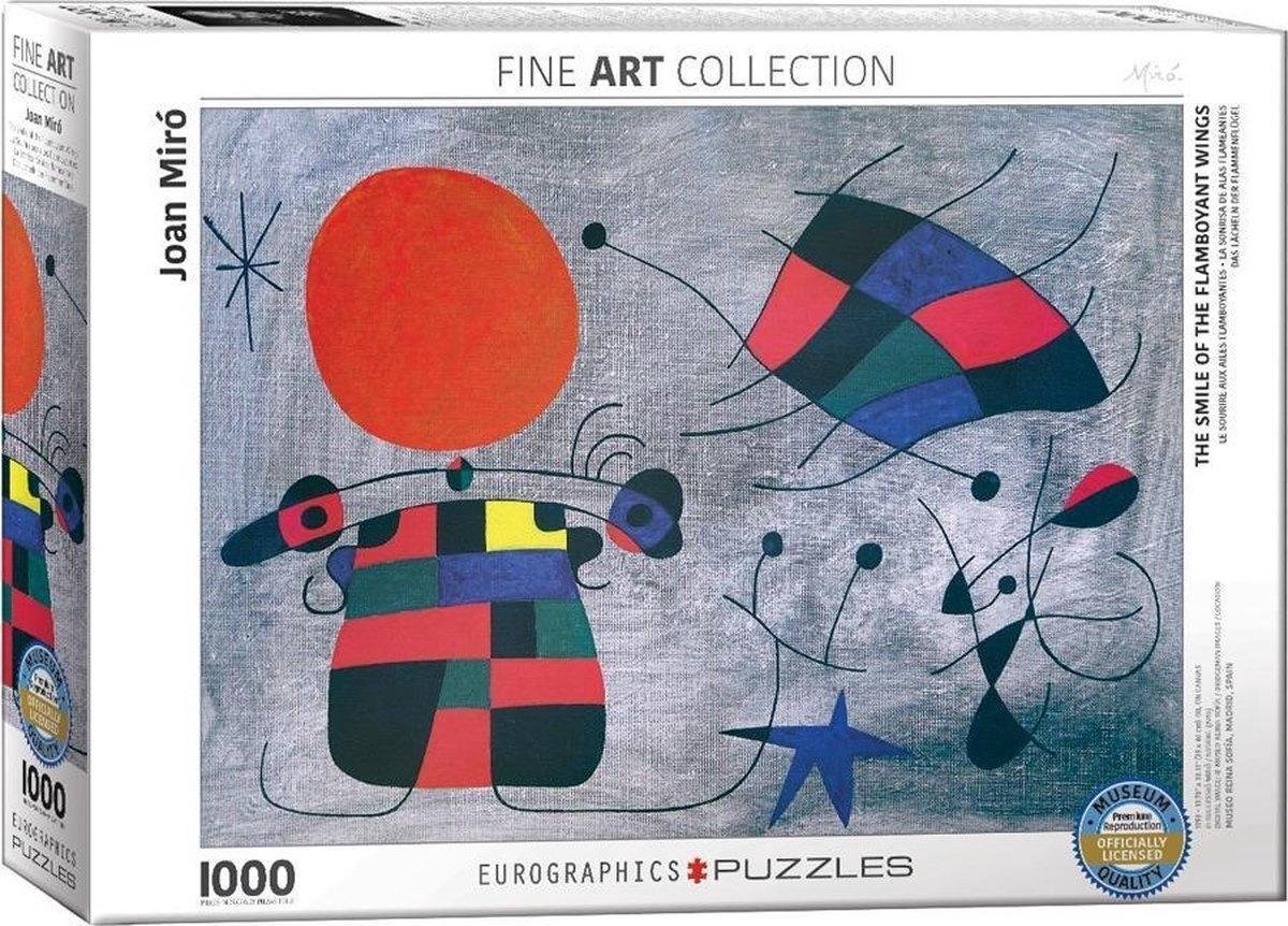 Eurographics Joan Miro La Sourire aux Ailes Flamboyantes" puzzel, 1000 stuks, meerkleurig