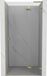 Mexen Lunar L porte de douche pivotante droite 120 cm, transparent, or