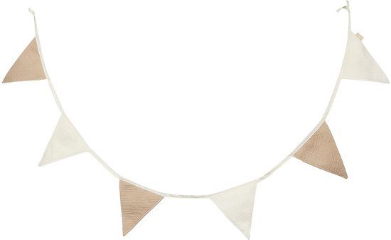 Jollein Vlaggenlijn - Biscuit Ivory - 200x17cm - Katoen