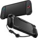 Spigen Rugged Armor Hoes Geschikt voor Nintendo Switch 2 - Back Cover met Air Cushion - Met Draagriem - Carbon - Matte - Zwart