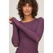 Hunkemöller super soft Boothals shirt met Cashmere Paars
