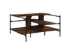 Maison Exclusive - Table basse, chêne fumé, 100x100x48,5 cm, panneau de fibres de bois