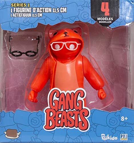 LANSAY Gang Beast - 1 Beweegbaar figuurtje 11,5 Cm - Red Fox -