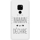 Rubberen siliconen hoesje compatibel met Mate 20 Maman qui frappe