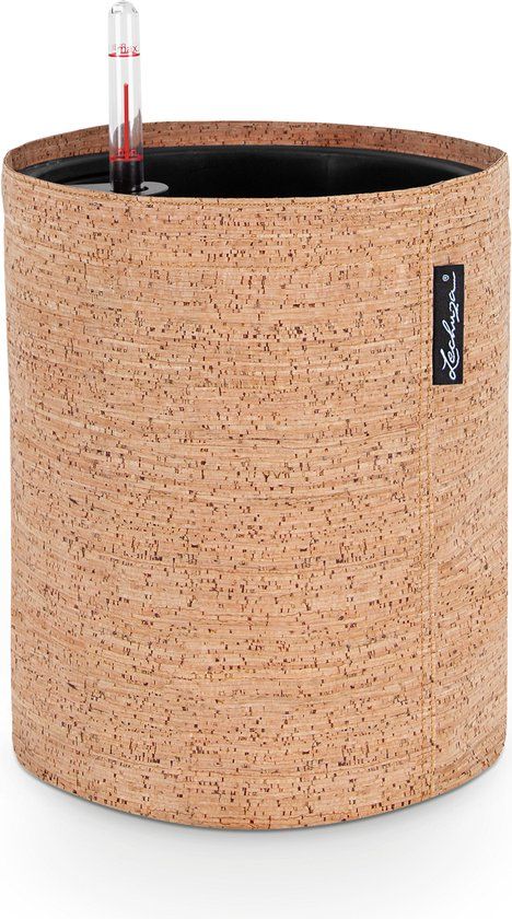 LECHUZA TRENDCOVER 32 KURK Plantenbak - ALL-IN-ONE set - light natural